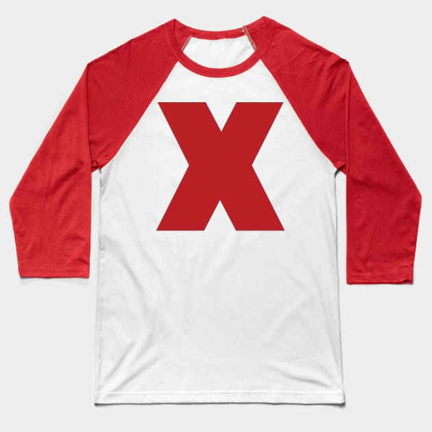 X Baseball T-Shirt by ShawnaMac